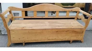 Biedermeier slagbenk / sengebenk