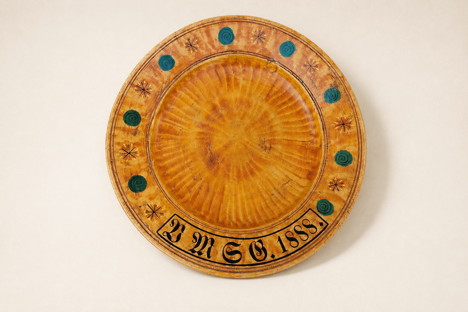 FAT MED STETT FRA VESTLANDET | År ca. 1820-40 | Malt og datert 1888